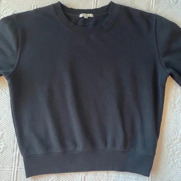 Z Supply Classic Crew Sweatshirt Black XS - Picture 3 of 11